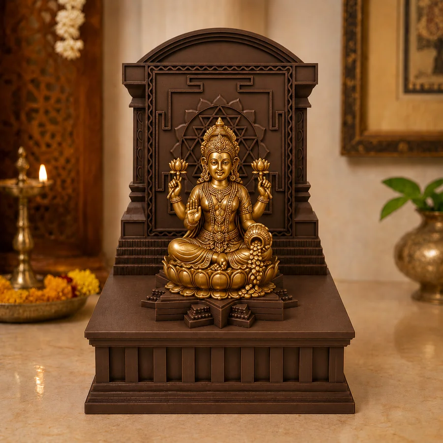 Sri Chakra Simhasanam Goddess Mahalakshmi